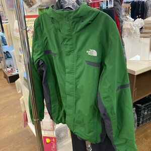 The North Face Green and Gray Coat
